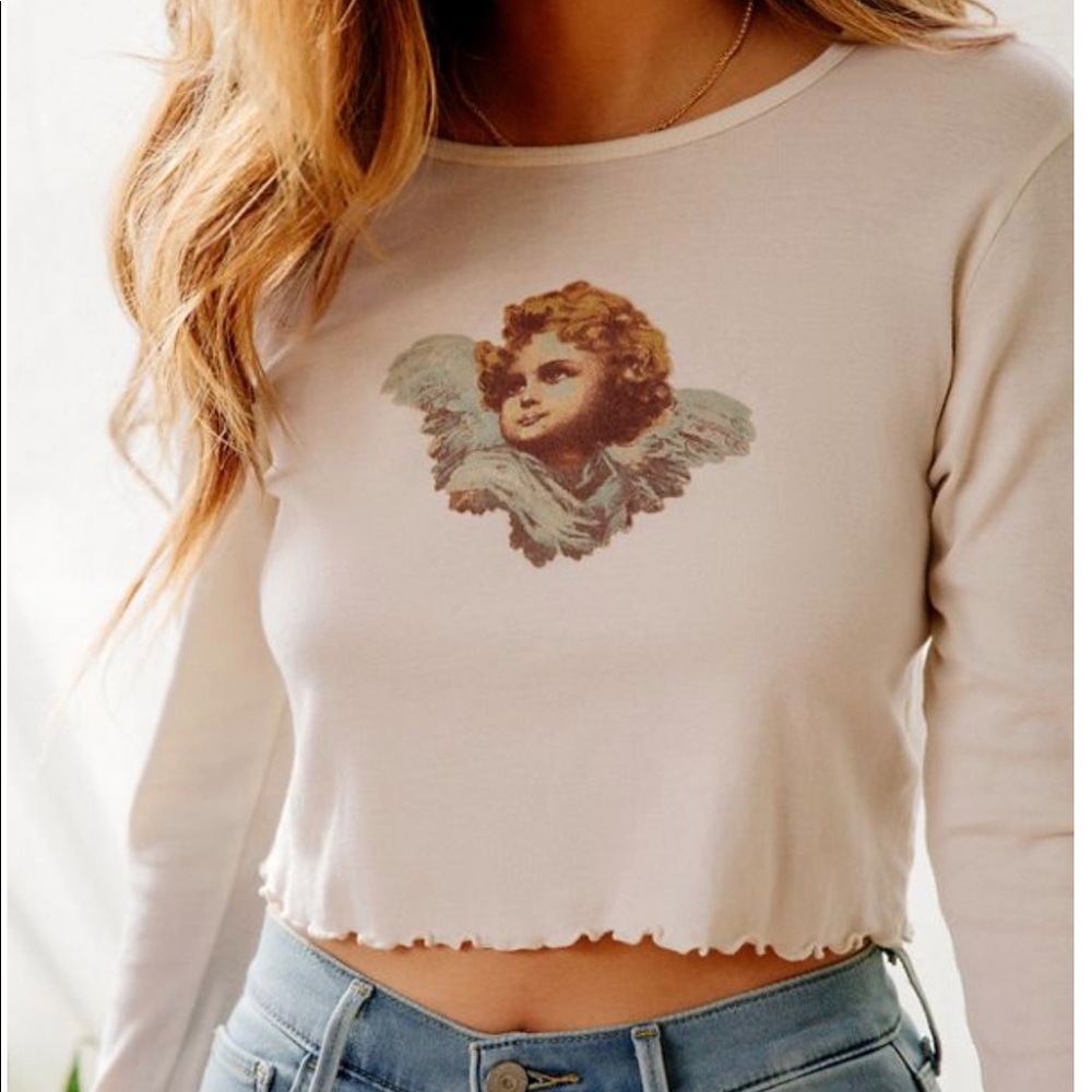 Truly Madly Deeply Cherub Long Sleeve Tee